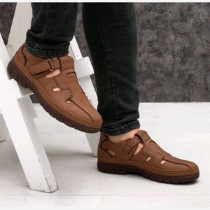 صندل تابستانی مردانه مدل برمودا رنگ عسلی
