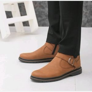 خرید اینترنتی قیمت نیم بوت مردانه مدل شیکاگو رنگ عسلی