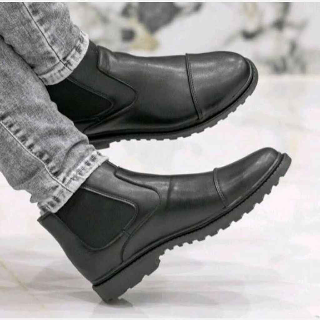 خرید اینترنتی قیمت نیم بوت مردانه مدل ایتالیا رنگ مشکی