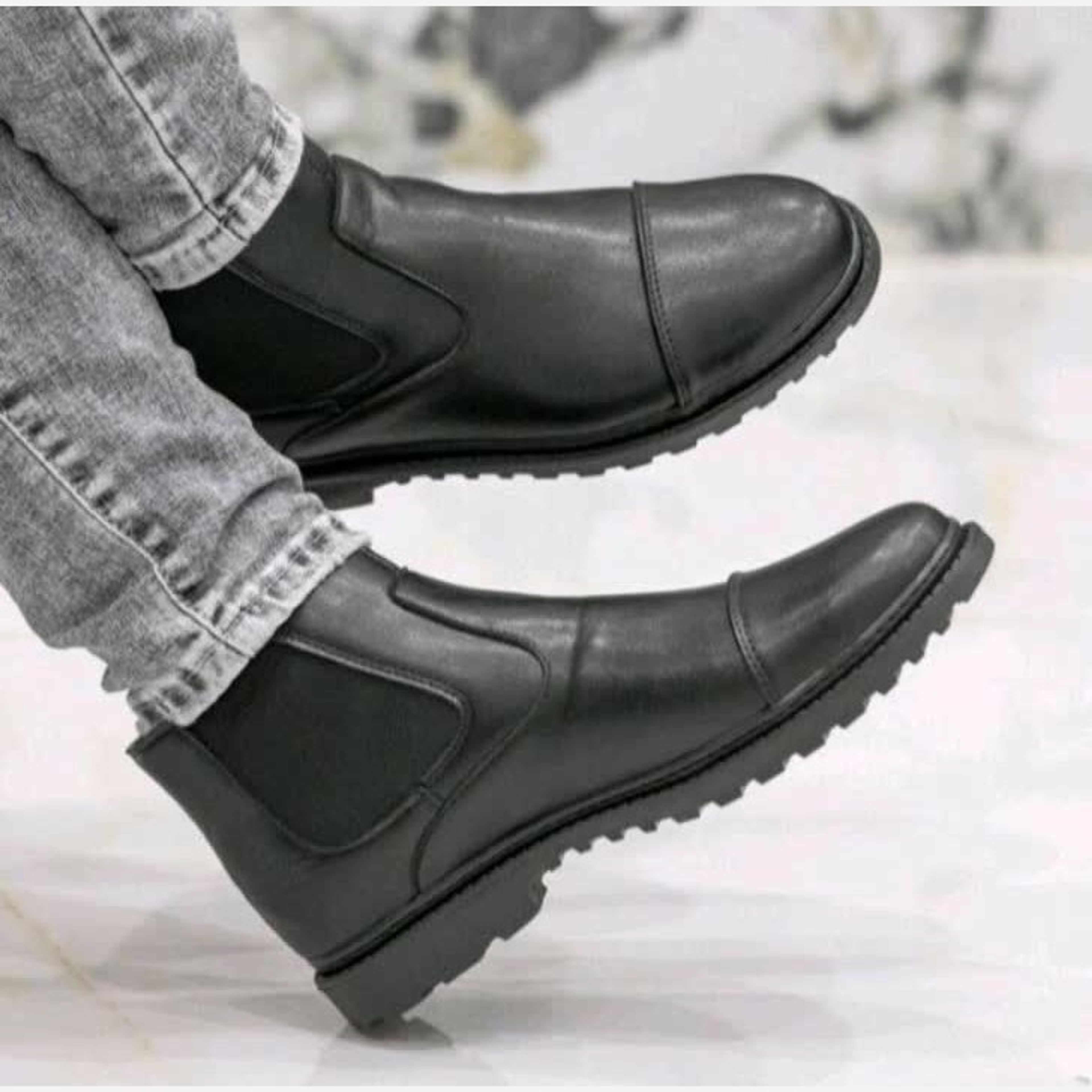 خرید اینترنتی قیمت نیم بوت مردانه مدل ایتالیا رنگ مشکی