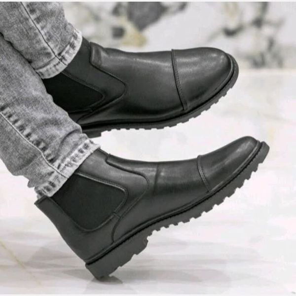 نیم بوت مردانه مدل ایتالیا رنگ مشکی