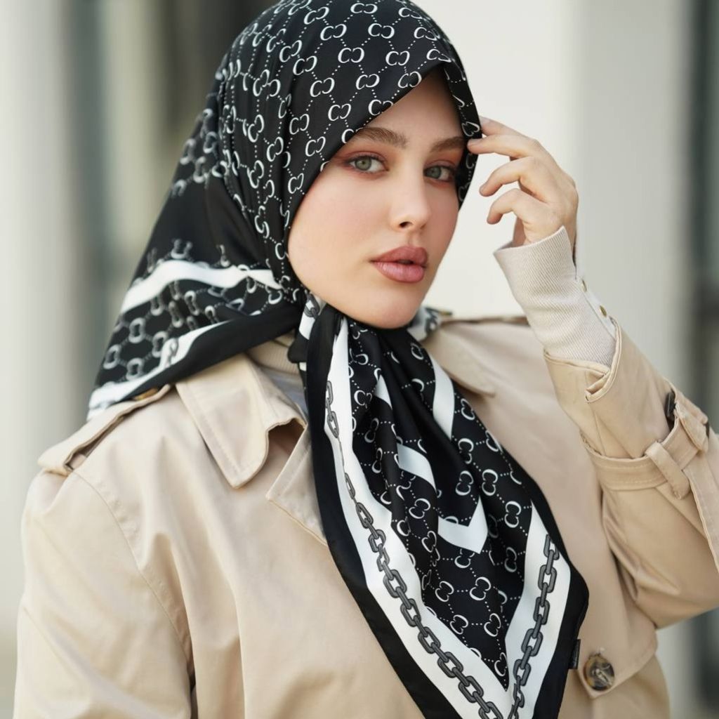 خرید آنلاین روسری ابریشم توییل کجراه وارداتی قواره 90