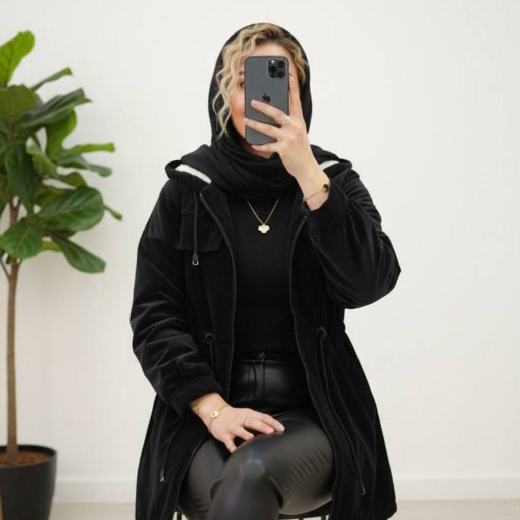 قیمت ارزان کاپشن زنانه و دخترانه طرح هستی