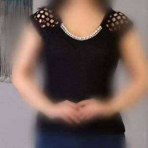 تاپ مجلسی سرشانه لوزی زنانه tp