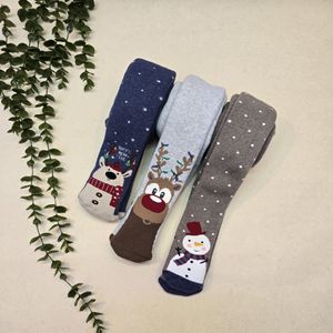جوراب شلواری حوله ای بچه گانه طرح کریسمسs004
