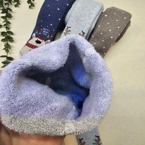 خرید اینترنتی قیمت جوراب شلواری حوله ای بچه گانه طرح کریسمسs004