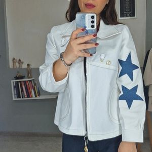 کت جین سفید زنانه