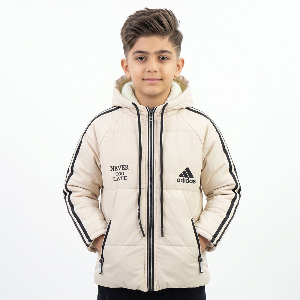 خرید اینترنتی قیمت کاپشن پسرانه ADIDAS استخوانی کد 11958