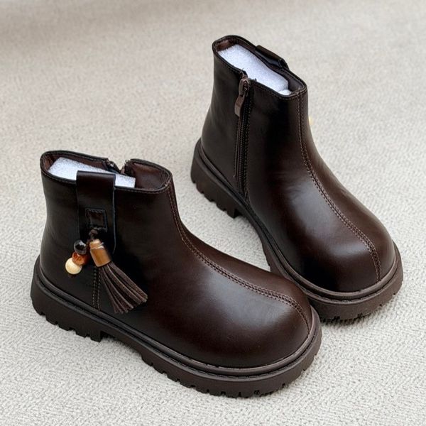 بوت بچگانه چرمی طرح min منگوله از murche کد 5070601
