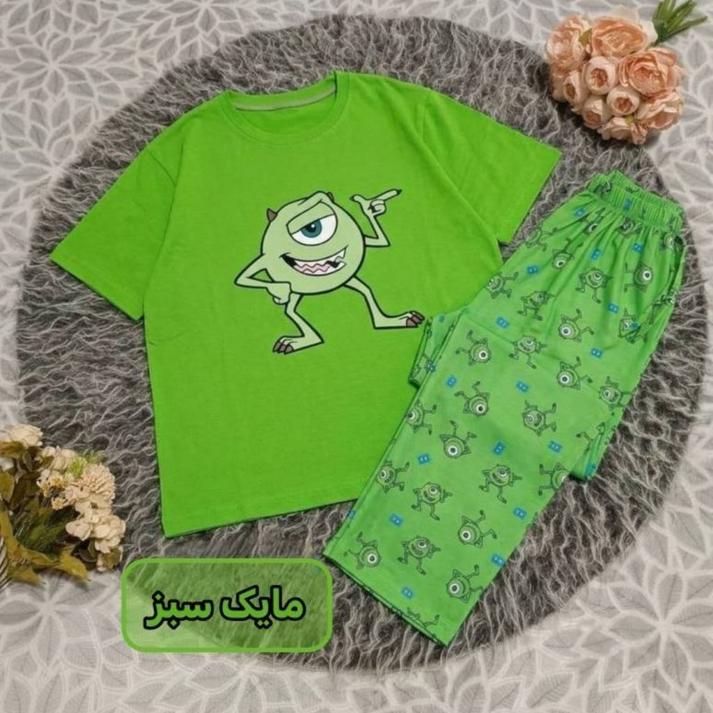 خرید اینترنتی ست تیشرت شلوار انیمیشن