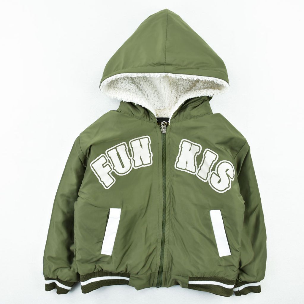 خرید اینترنتی قیمت سویشرت و کاپشن پسرانه FUN KIS سبز کد 11957