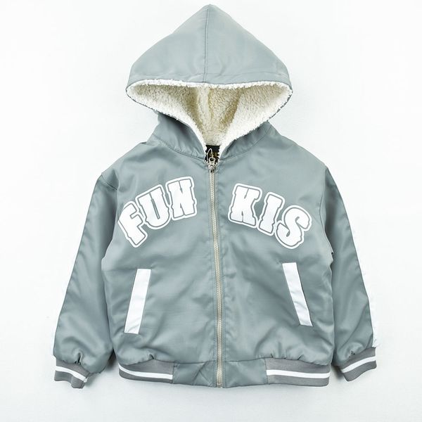 سویشرت و کاپشن پسرانه FUN KIS طوسی کد 11957