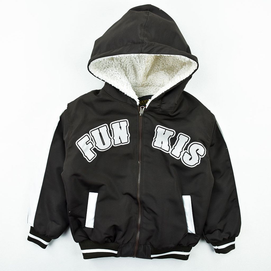 خرید اینترنتی قیمت سویشرت و کاپشن پسرانه FUN KIS قهوه ای سوخته کد 11957