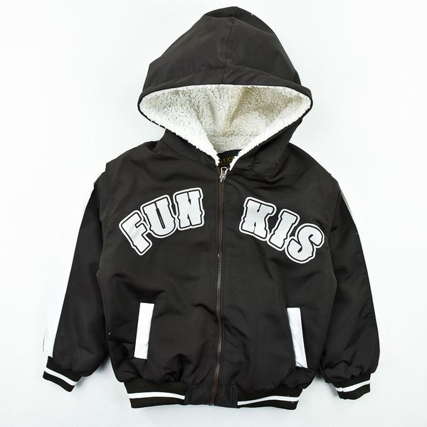 سویشرت و کاپشن پسرانه FUN KIS قهوه ای سوخته کد 11957