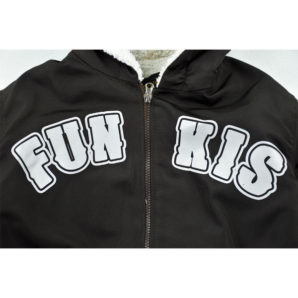 سویشرت و کاپشن پسرانه FUN KIS قهوه ای سوخته کد 11957