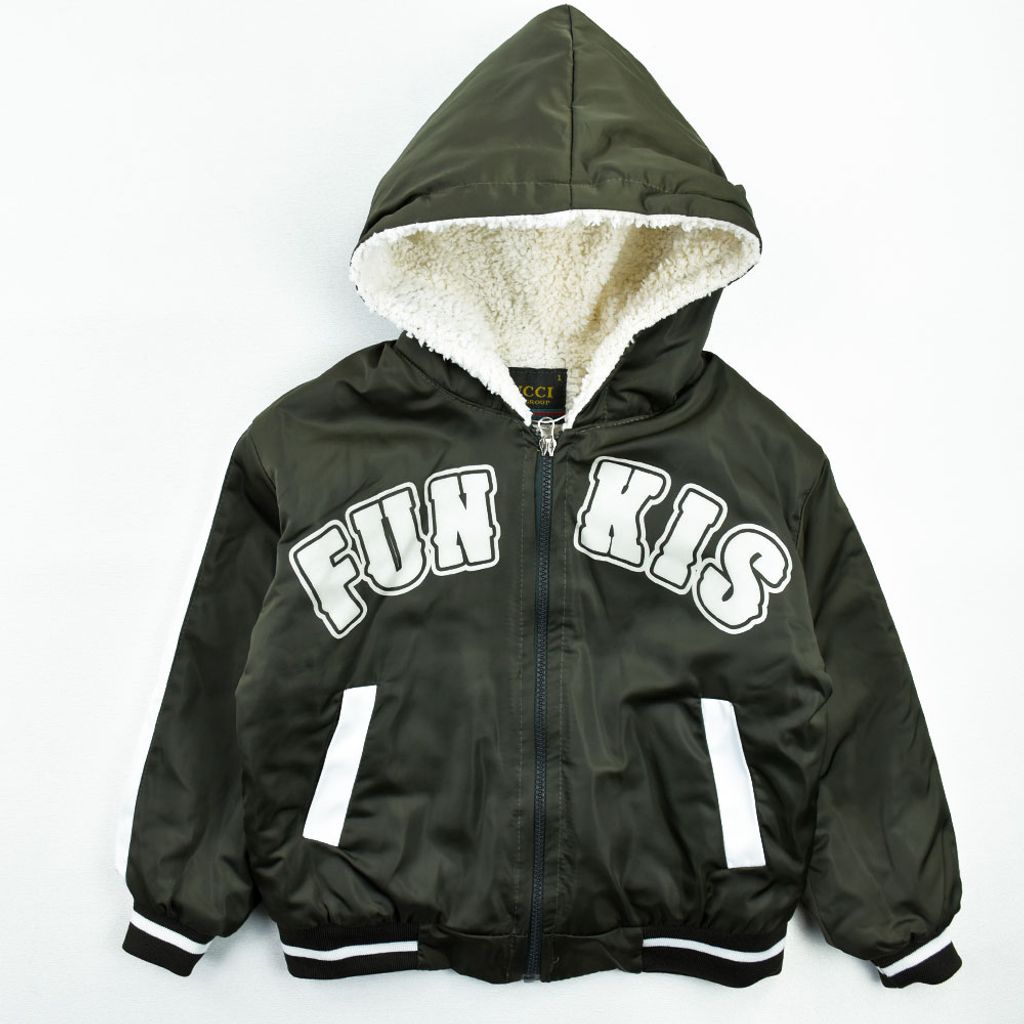 خرید اینترنتی قیمت سویشرت و کاپشن پسرانه FUN KIS یشمی کد 11957