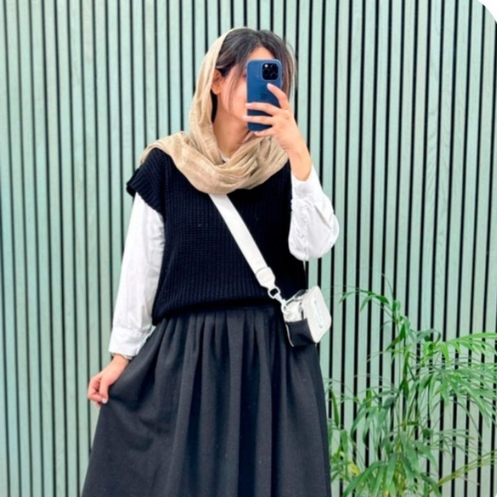 خرید اینترنتی وست بافت سایز بزرگ نخ ترک زنانه فری تا 46 شیک زیبا