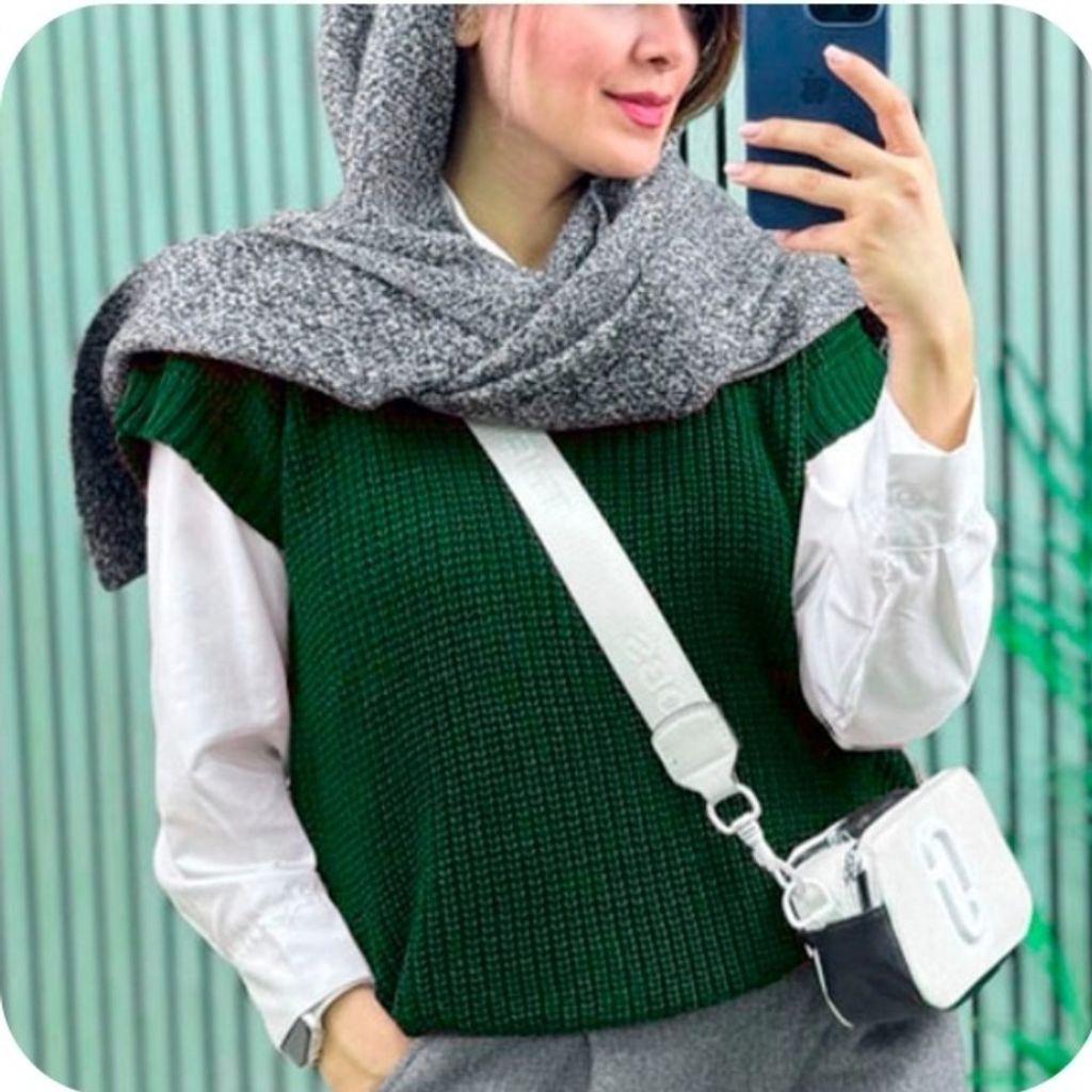 فروش اینترنتی وست بافت سایز بزرگ نخ ترک زنانه فری تا 46 شیک زیبا