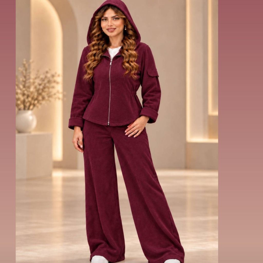 فروش اینترنتی هودی و شلوار زنانه طرح کبریتی