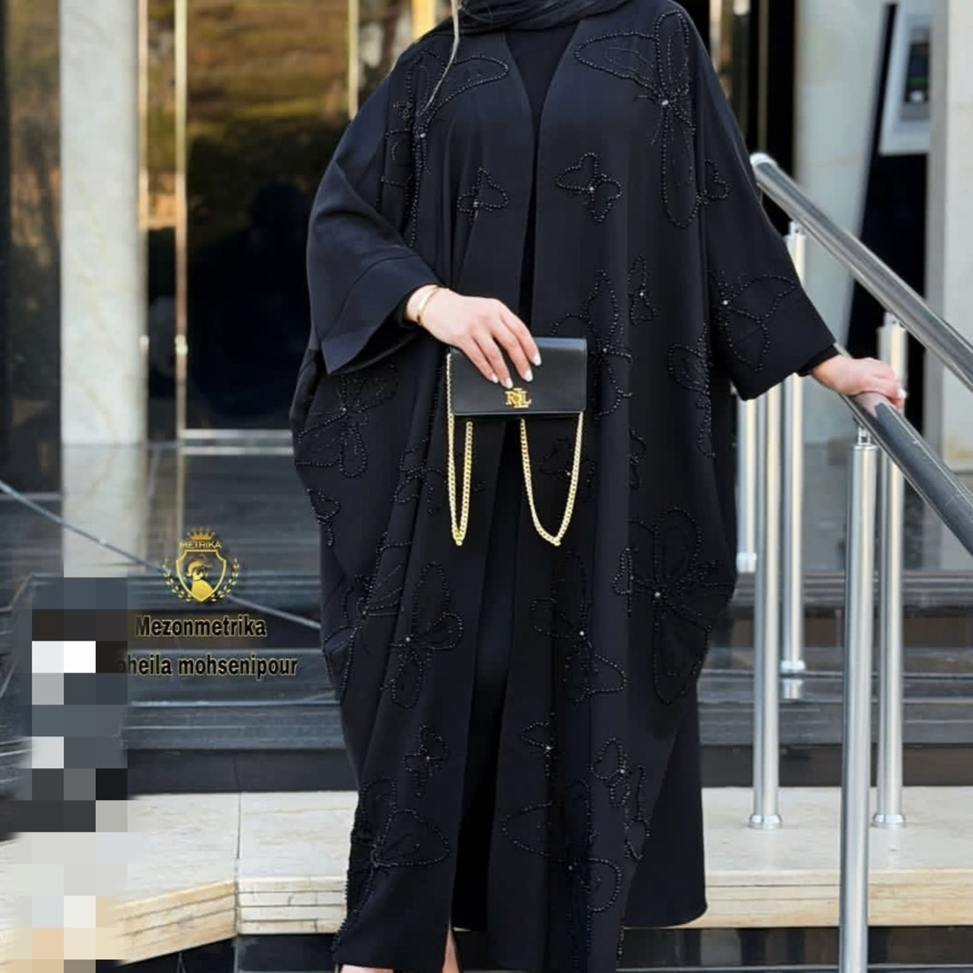 مشخصات عبای سنگدوزی شده پروانک