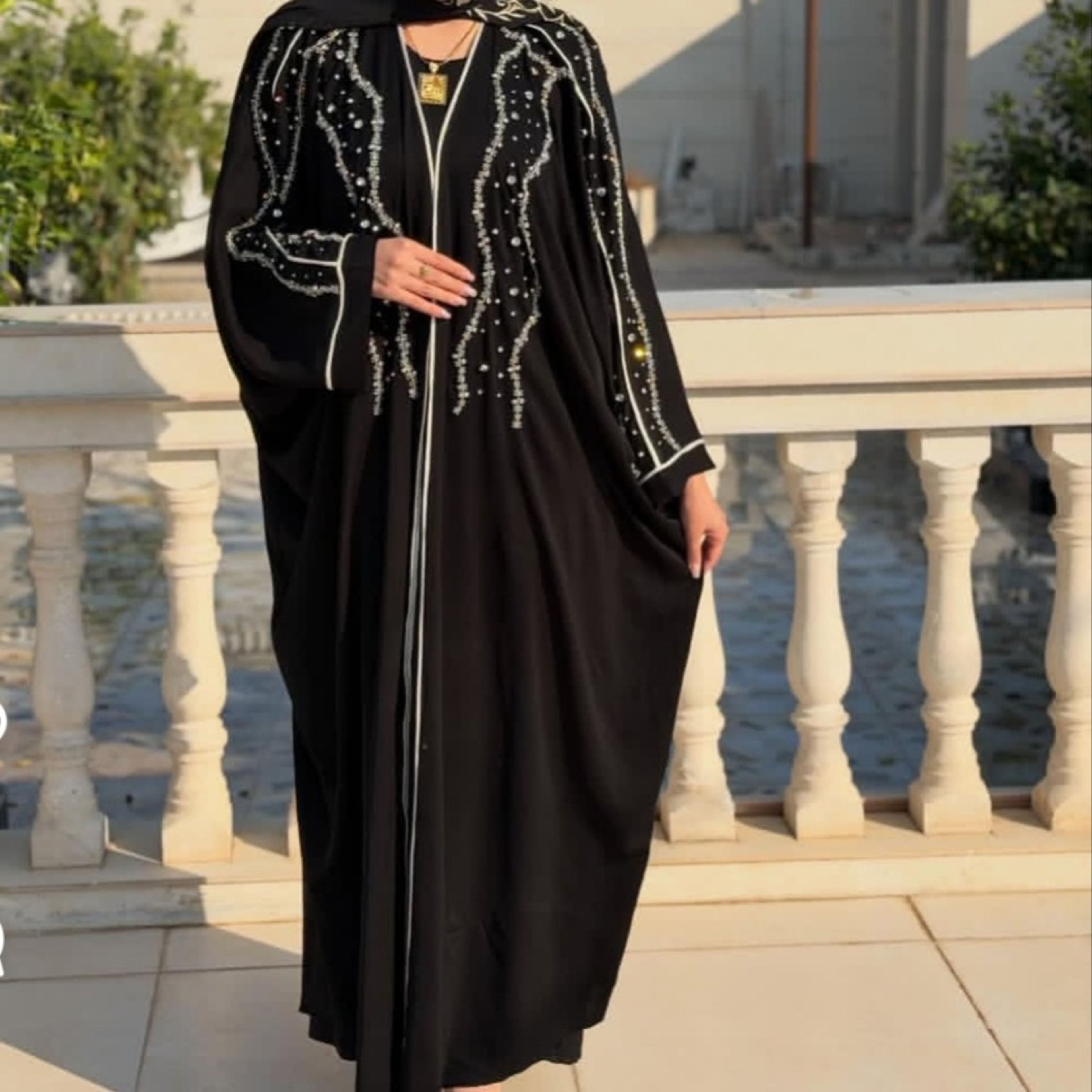 خرید اینترنتی عبای سنگدوزی شده سنا