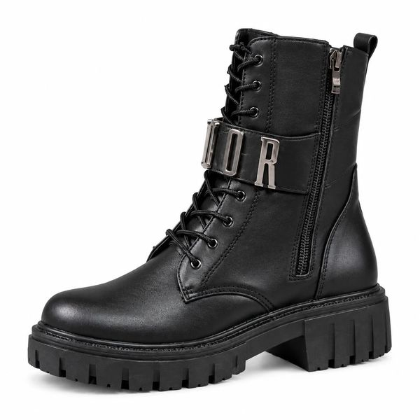 نیم بوت زنانه بندی زیپی مدل DIOR