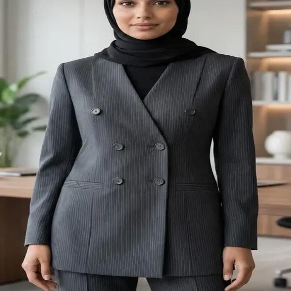 کت و شلوار ست اداری دیپلمات مدل یقه هفت
