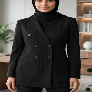 کت و شلوار ست اداری دیپلمات مدل یقه هفت