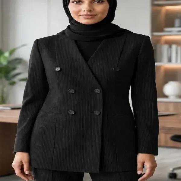 کت و شلوار ست اداری دیپلمات مدل یقه هفت