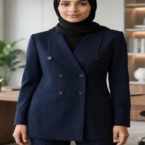 خرید اینترنتی قیمت کت و شلوار ست اداری دیپلمات مدل یقه هفت