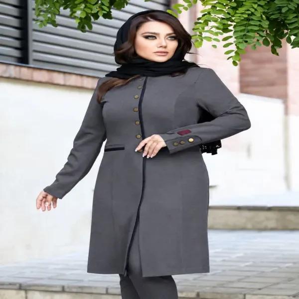 مانتو وشلوار اداری «مدل دکمه‌لی»