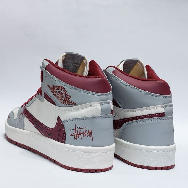 کتانی ساقدار جردن تراویس استاسی طوسی زرشکی Nike Jordan Travis Stussy