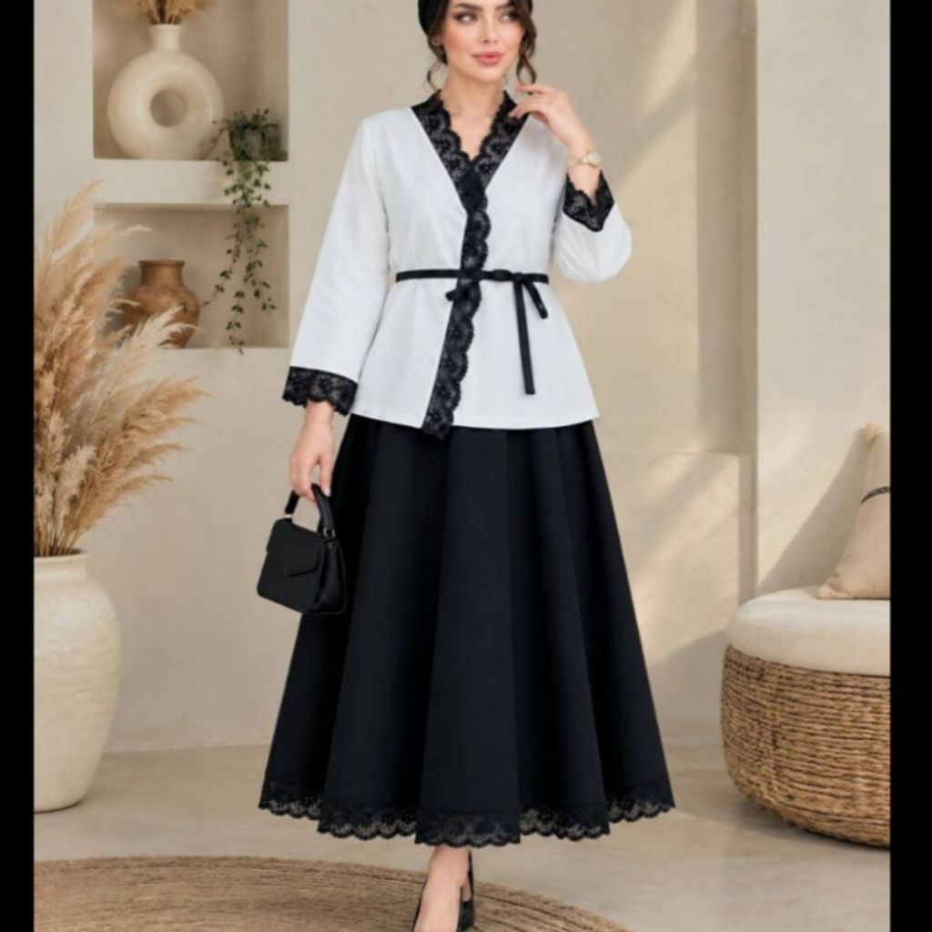 فروش اینترنتی ست کت دامن مجلسی مادام☘☘