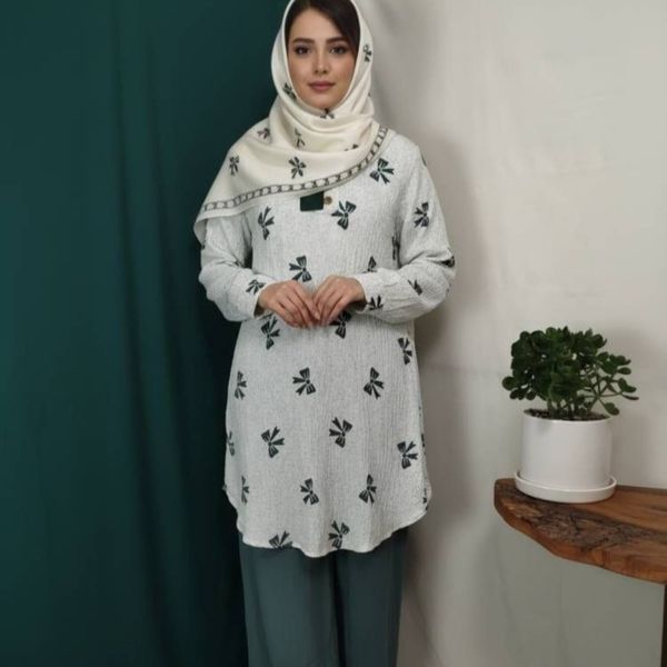 ست شومیز و شلوار پاپیون