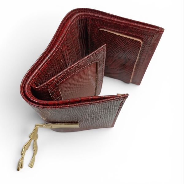 کیف پول دخترانه چرم طبیعی مدل شوکا