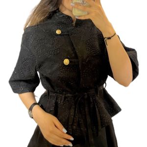 فروش اینترنتی کراپ کت ژاکارد پاییزه