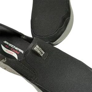 خرید اینترنتی قیمت کفش مردانه اسکیچرز بدون بند مشکی کد 2502