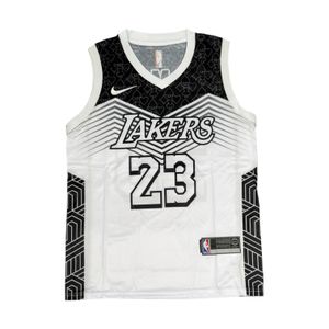 خرید اینترنتی قیمت ست بسکتبالی مشکی سفید LAKERS کد 8814