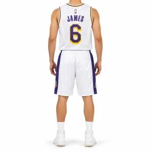 خرید اینترنتی قیمت ست بستکبالی سفید LAKERS کد 6684