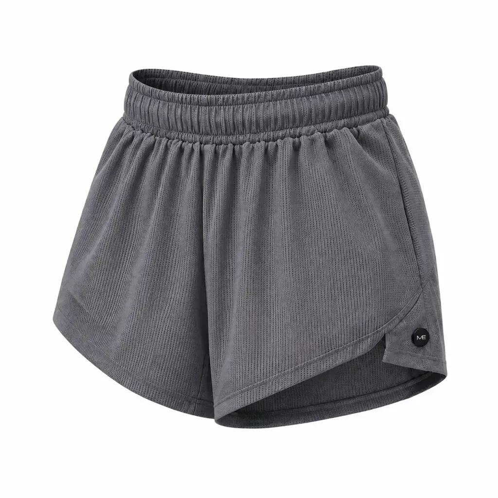 خرید اینترنتی قیمت شورتک ورزشی زنانه ملانژ سوزنی کد 31010