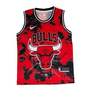 خرید اینترنتی قیمت ست بسکتبالی مشکی قرمز BULLS کد 8805