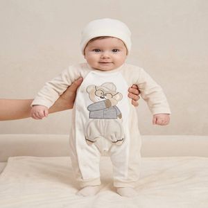 خرید اینترنتی قیمت سرهمی نوزادی مخمل اسپرت  خرس عینکی 11695