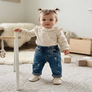 خرید اینترنتی قیمت شلوار لی نوزادی اسپرت ساده 11574
