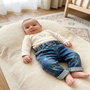شلوار لی نوزادی اسپرت ساده تی تو 11576