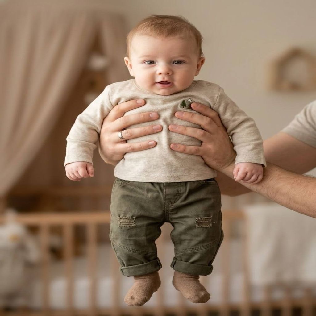 خرید اینترنتی قیمت شلوار کتان نوزادی اسپرت ساده 11577
