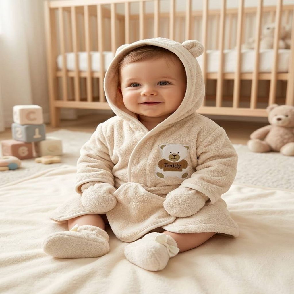 خرید اینترنتی قیمت سرویس حوله نوزادی تن پوش دار اسپرت سه طرح 11664