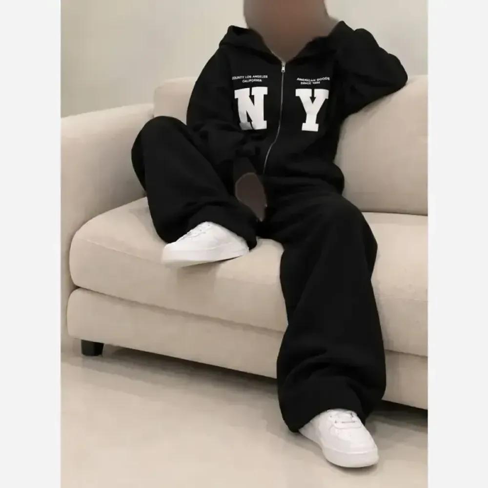 خرید اینترنتی قیمت سویشرت شلوار NY دورس داخل کرکی فری سایز ترند