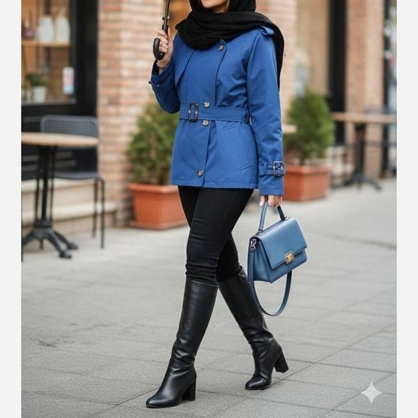 بارانی کتان زارا آستردار مدل ناریا