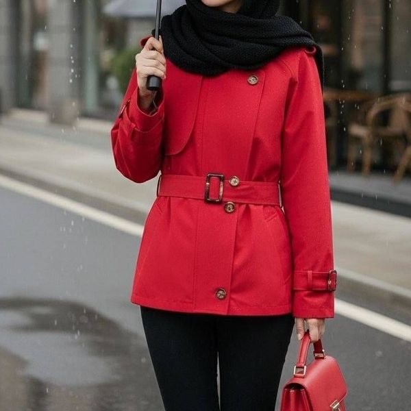 بارانی کتان زارا آستردار مدل ناریا