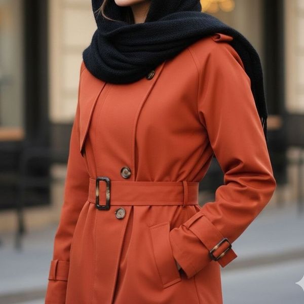 بارانی کتان زارا آستردار مدل ناریا